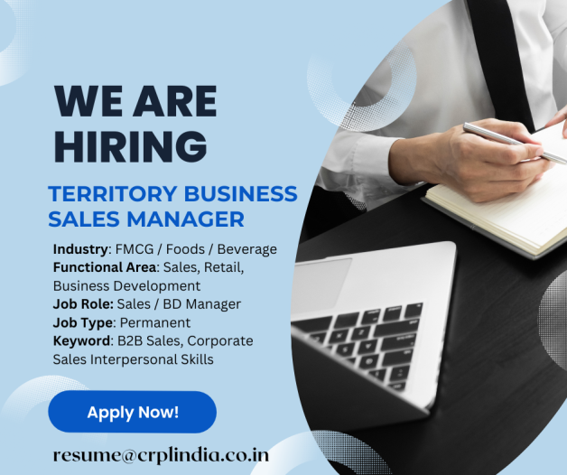 Territory Business Sales Manager Jobs in India