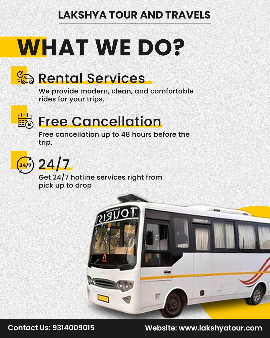 Thirty five seater luxury bus hire in jaipur