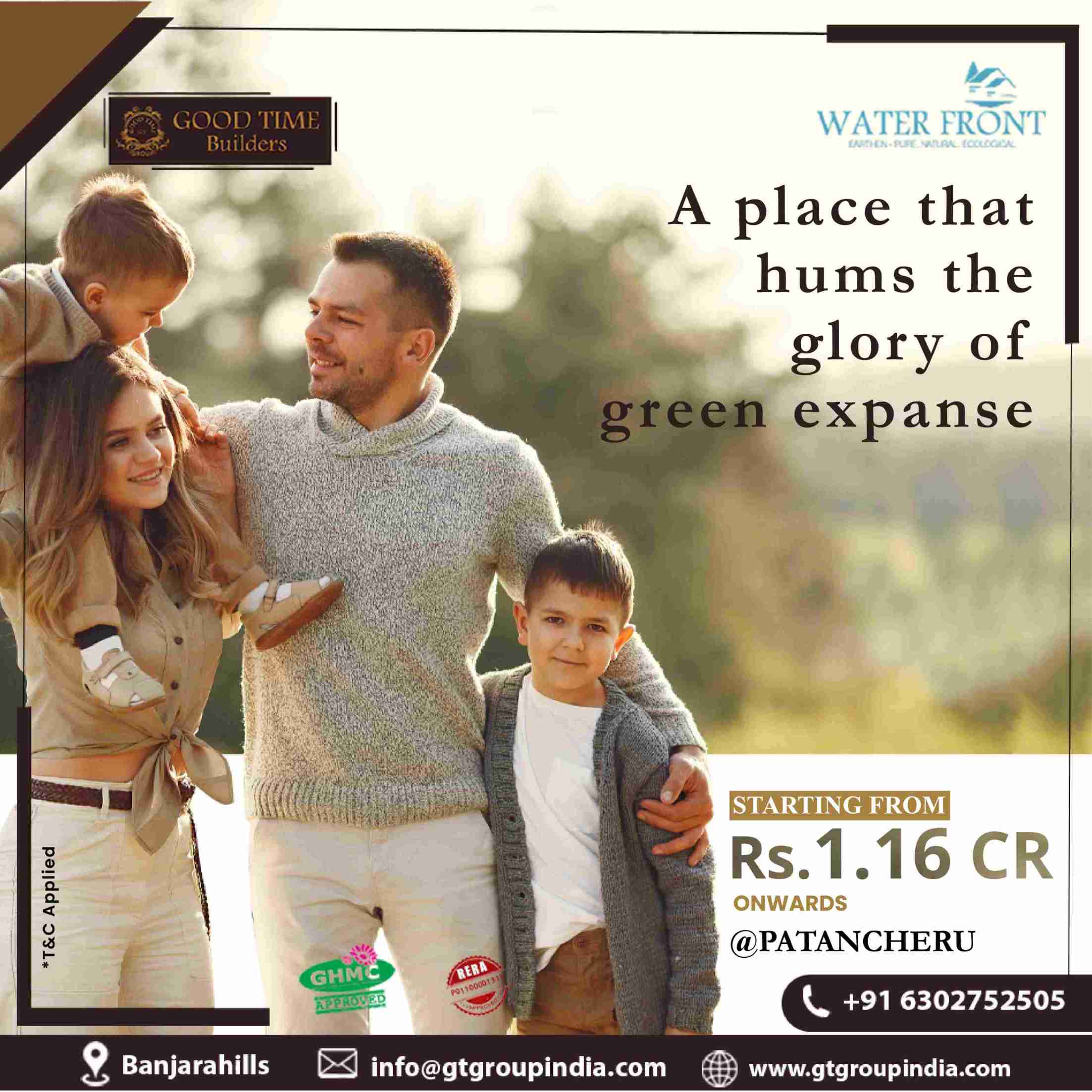 Three bhk Waterfront Villas for Sale in Patancheru