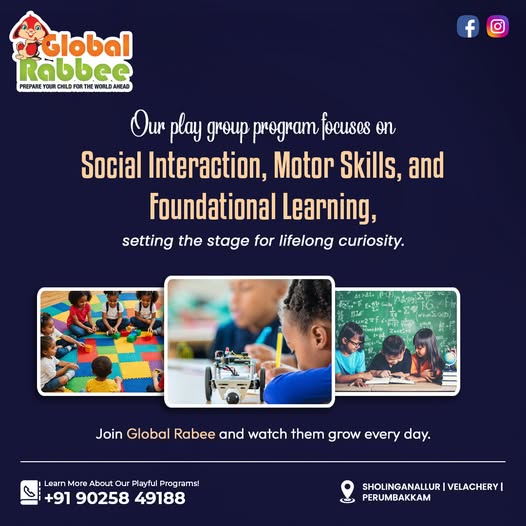 Top preschools in chennai - global rabbee