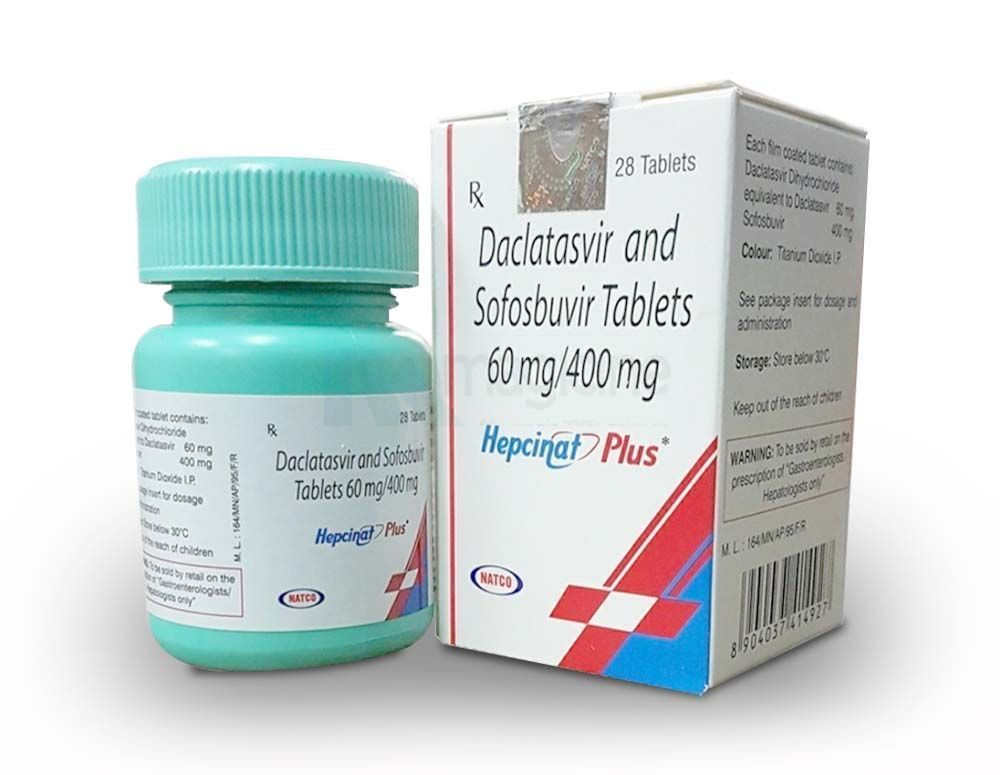 Treat hepatitis c virus with hepcinat plus tablet