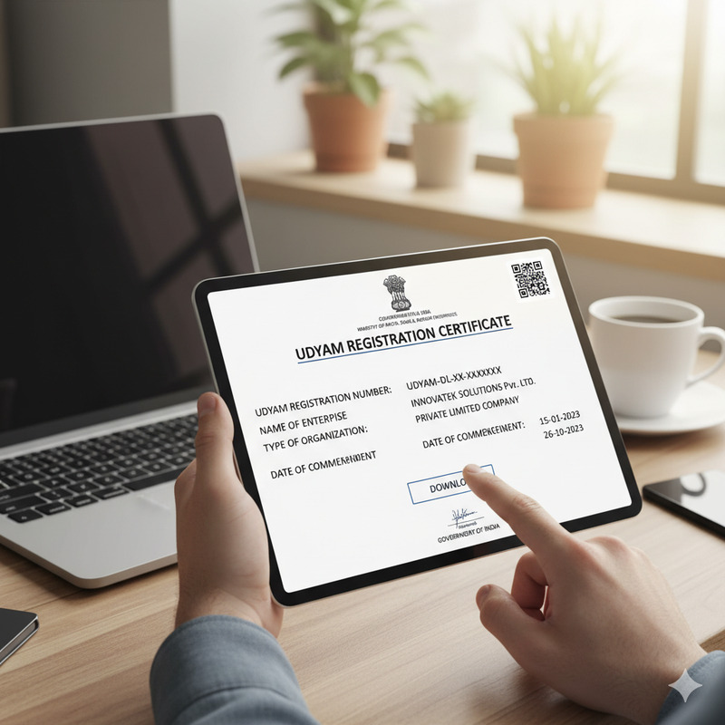 Udyam registration process documents
