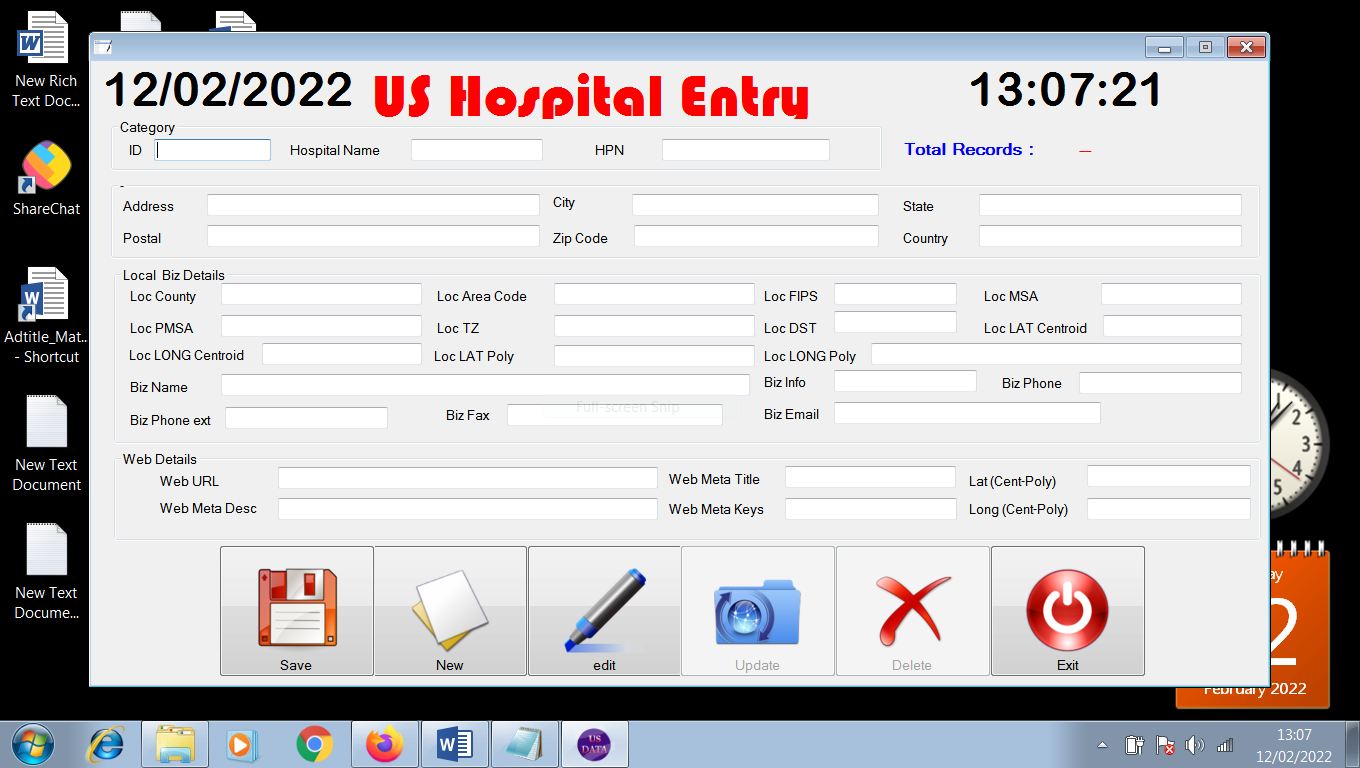 US Medical form filling project available