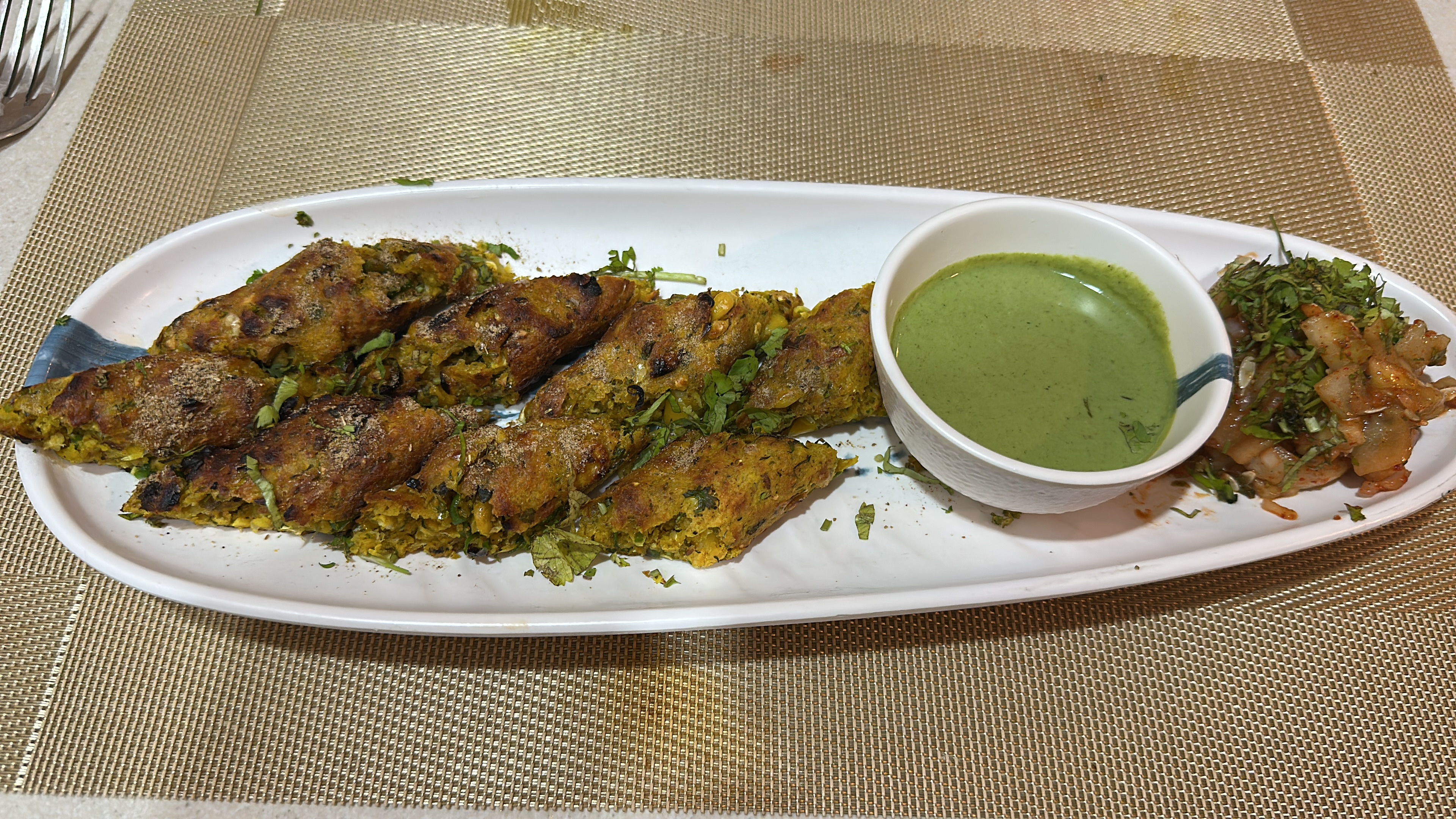 Veg seekh kebab at viraj hotel and restaurant