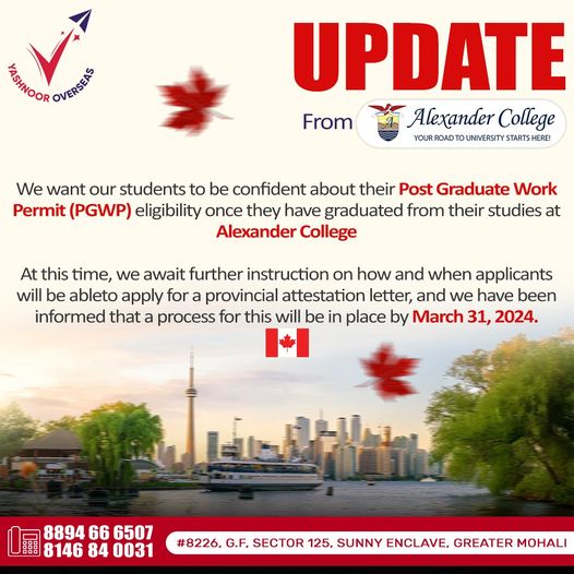 Yashnoor overseas - study visa canada consultant in mohali
